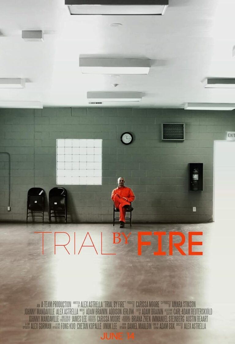 Trial By Fire Movie Poster An A-Team Production Written By Alex Astrella Produced By Carissa Moore Co-Produced By Amara Stinson, Johnny Mandaville, Alex Astrella Music By Adam Branin, Addison Jerlow Edited By Adam Branin Associate Editors Carl-Adam Reutersköld, Johnny Mandaville Director of Photography James Lee Executive Producer Carissa Moore Associate Producers Briana Zhen, Immanuel Steinberg, Austin Beeart A-Cam Operator Alex Gorman B-Cam Operators Fong Kou, Chetan Kopalle, Jinuk Lee Boom Operator Daniel Mauldin King of Sound Adam Cox Directed By Alex Astrella
